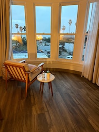 They definitely need to add a second low comfy chair. It was a sweet space to eat our breakfast.