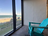 View from the second floor indoor pool area