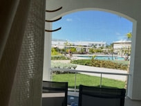 Room view to the pool building 6