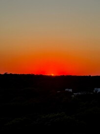 Sunset over the greenway