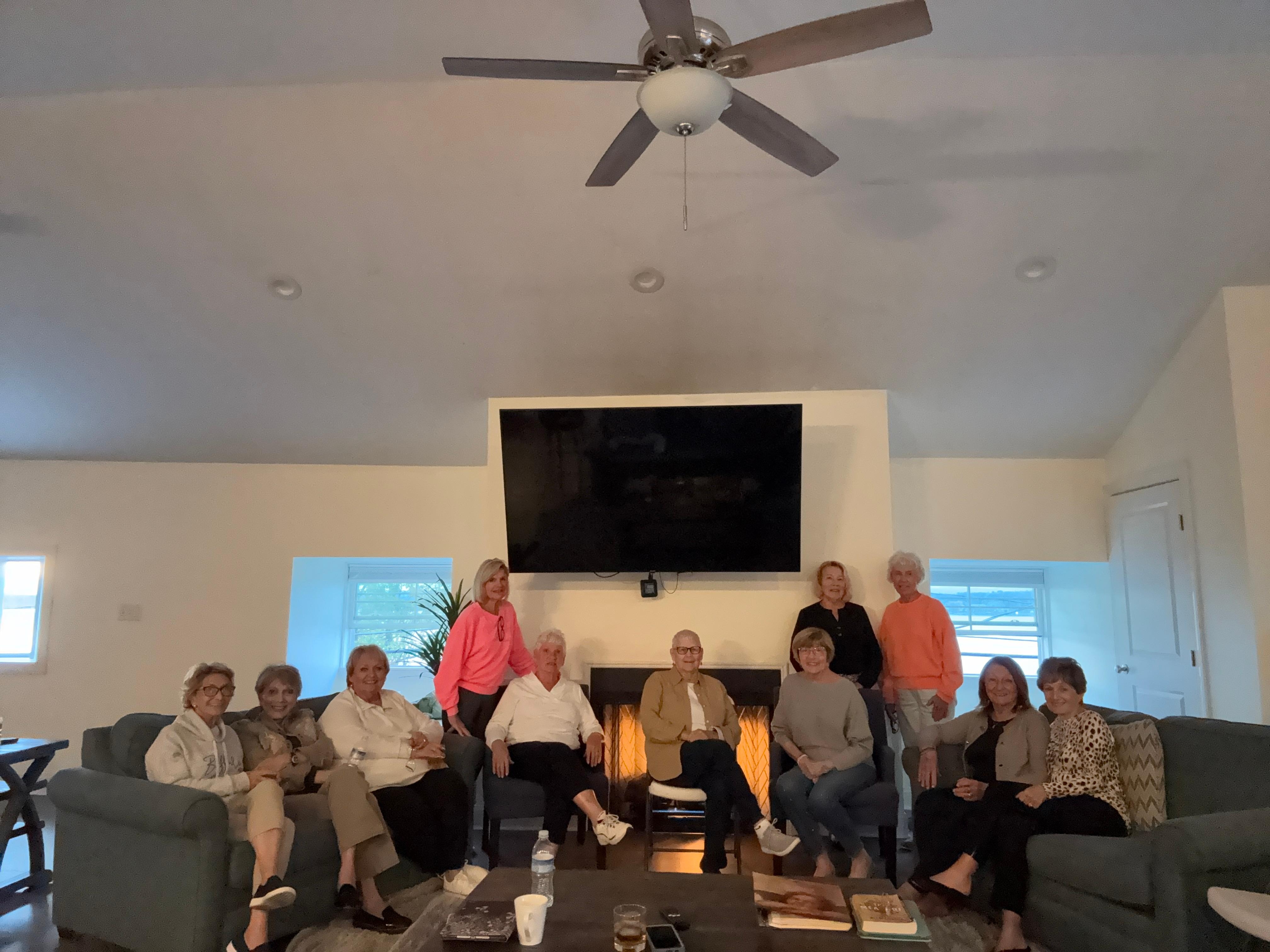 11 ladies celebrating 60 yrs since our HS graduation celebration.