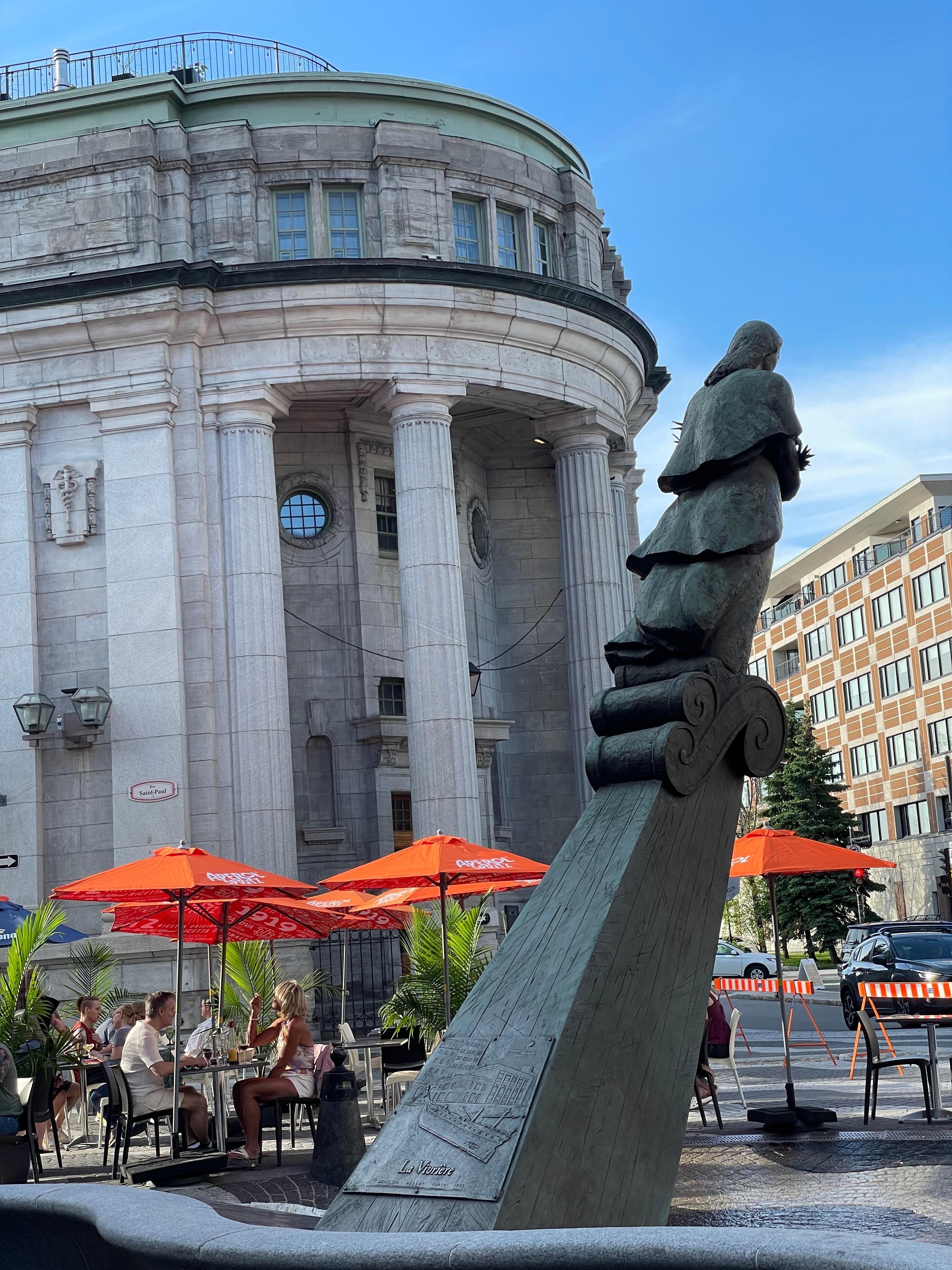 From the fountain. 