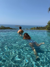 The pool is very cozy