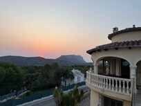 Sunrise over the Montgo Mountain