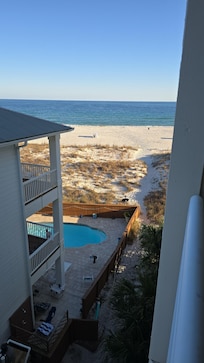 view from the balcony