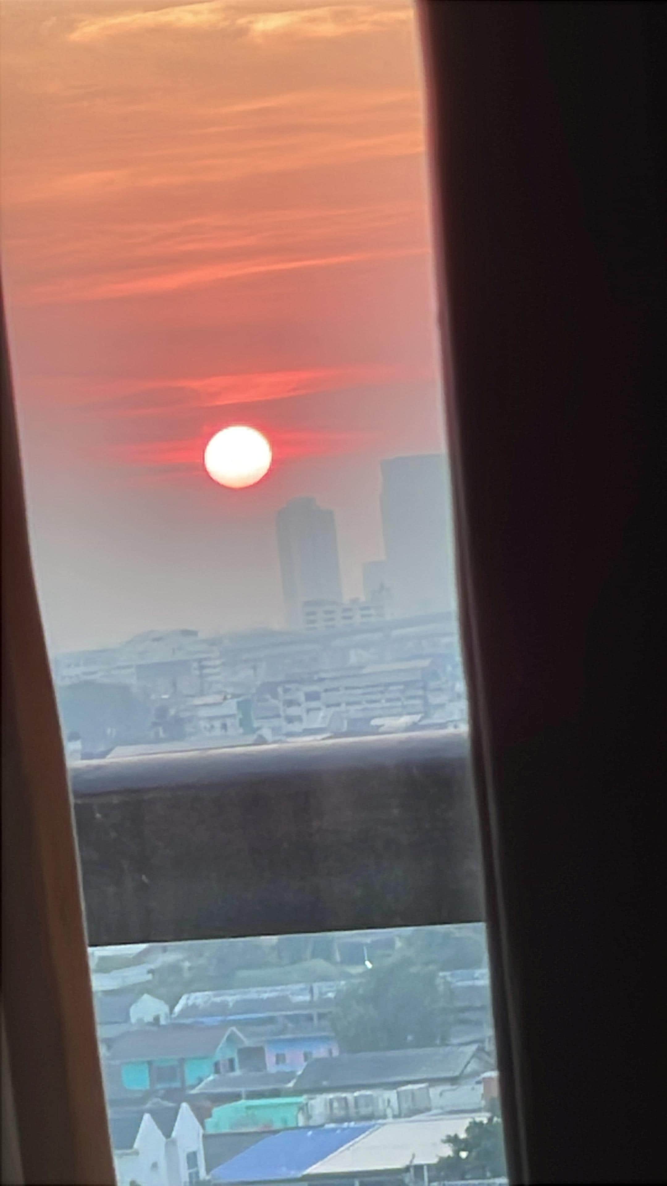 Very from 9th floor , city view