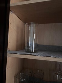 1 drinking glass provided