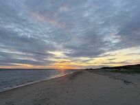 Beach at sunrise. 5 min walk