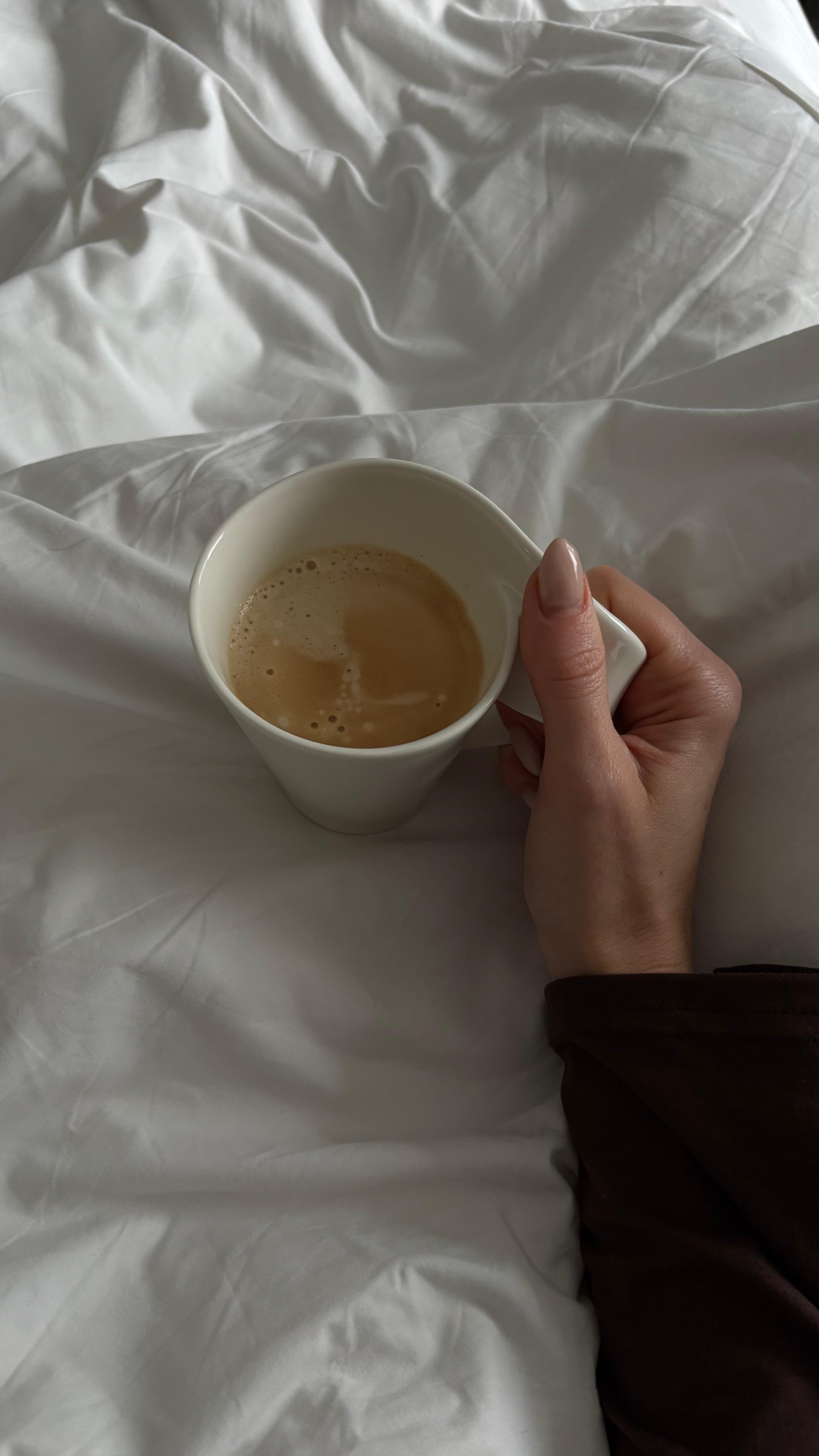 Morning coffee in bed
