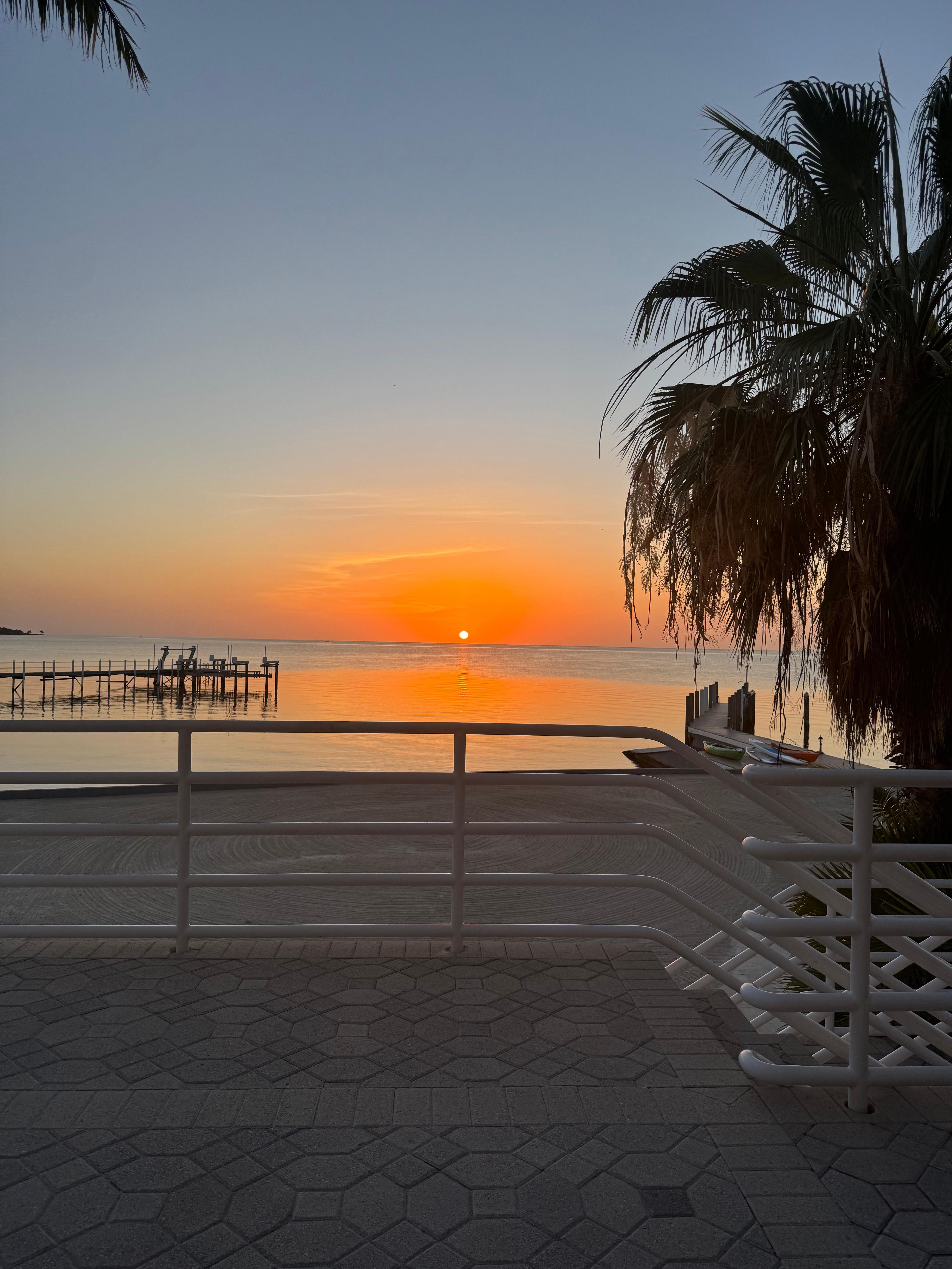 Sunsets were the highlight of the day.