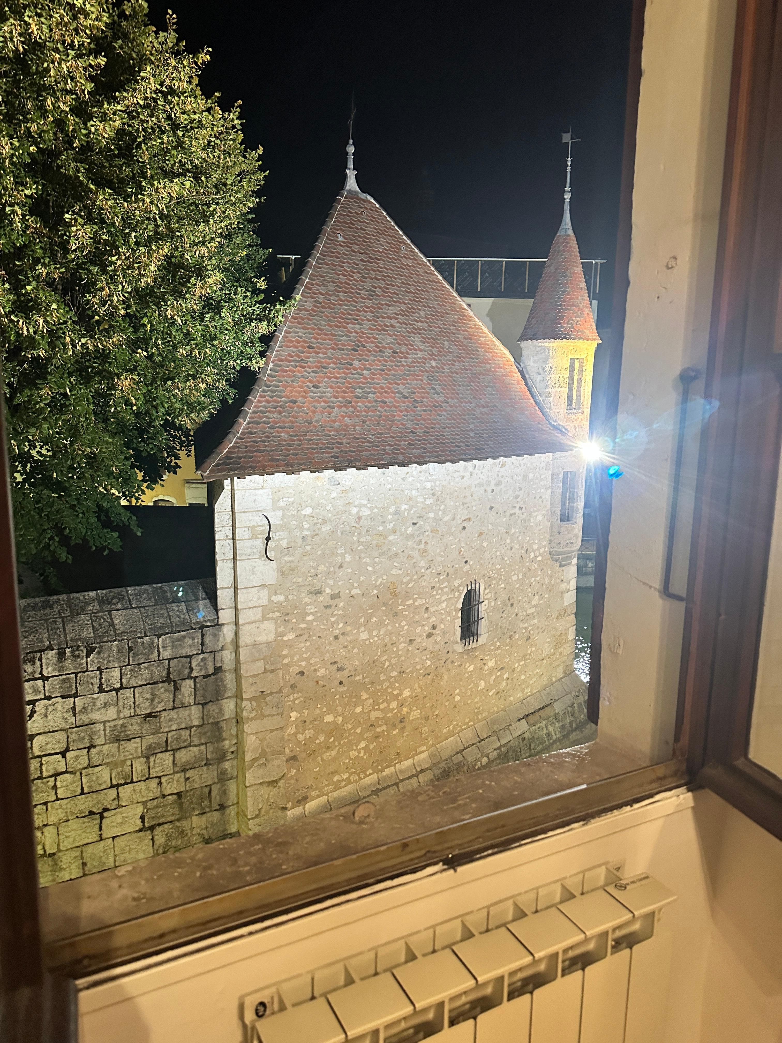 Night view of prison
