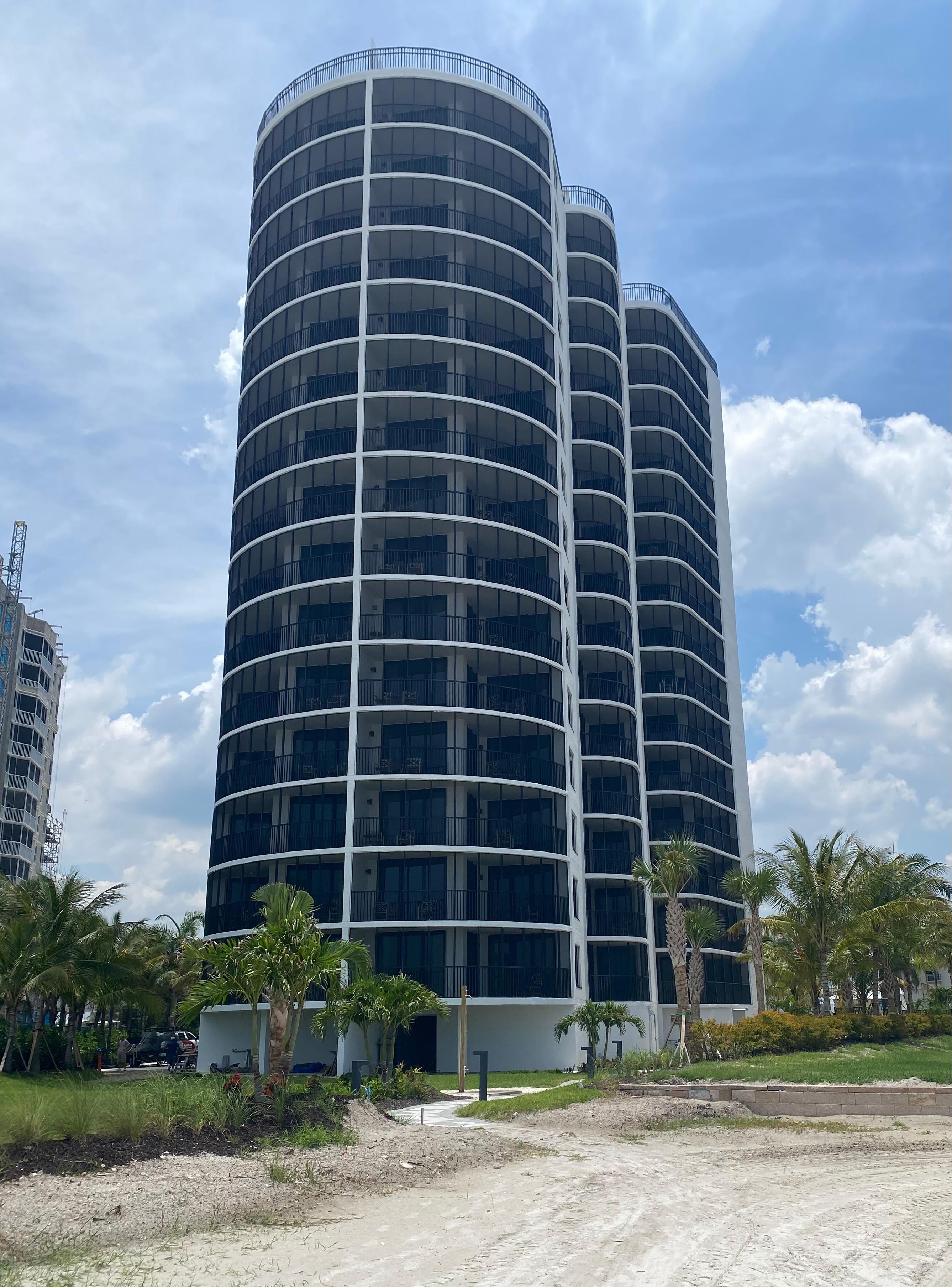View of hotel from the beach