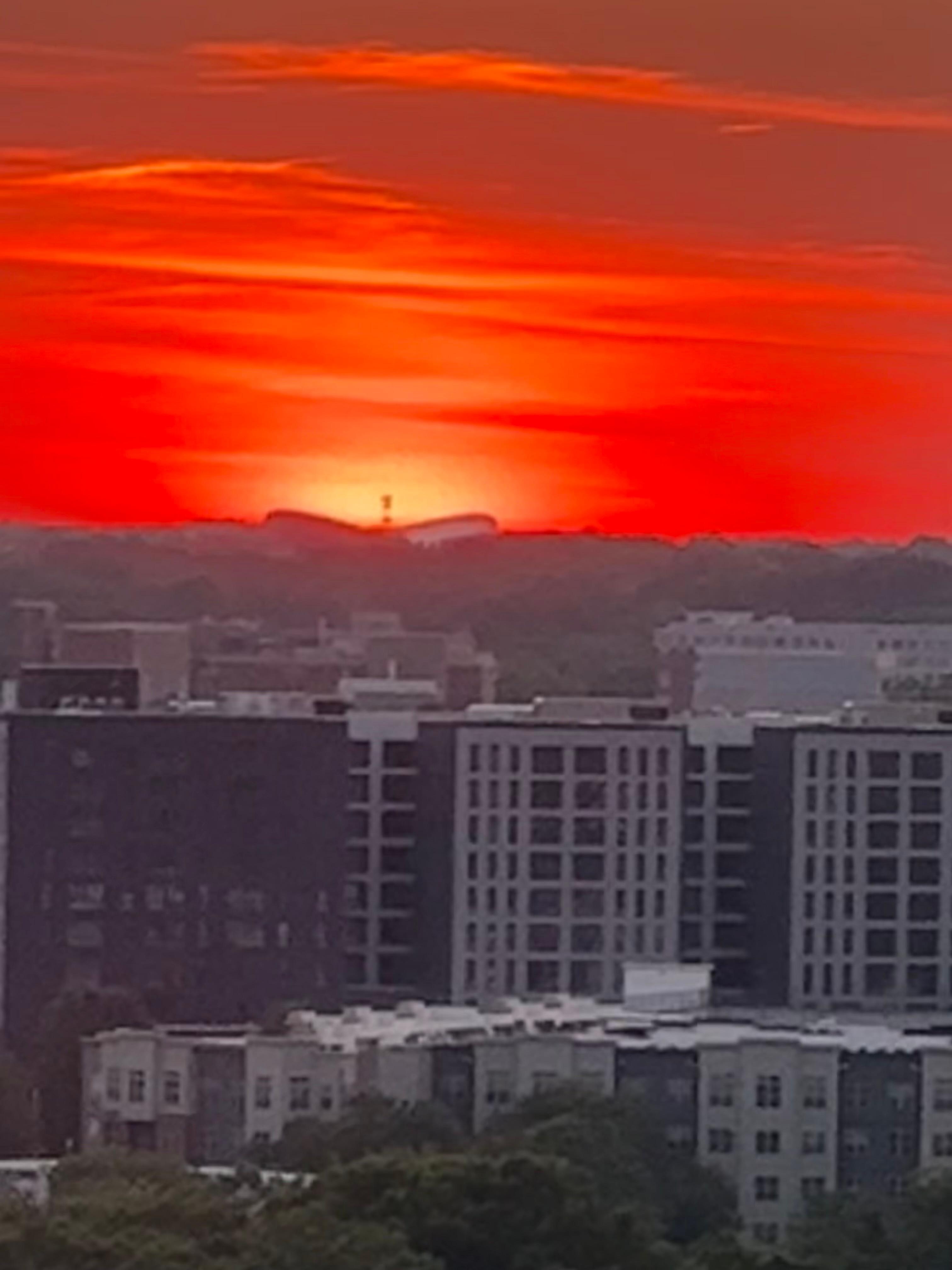 Sunset from the balcony