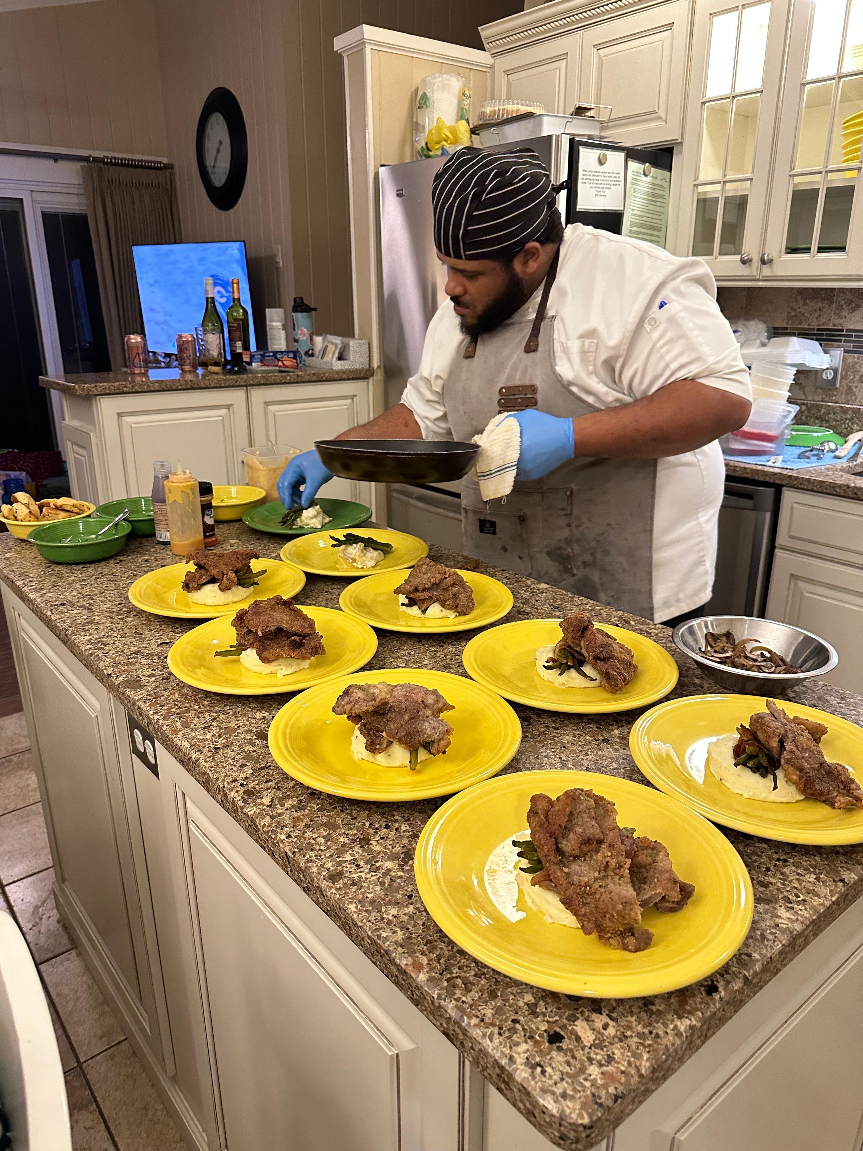 Hired a private chef for Sunday dinner