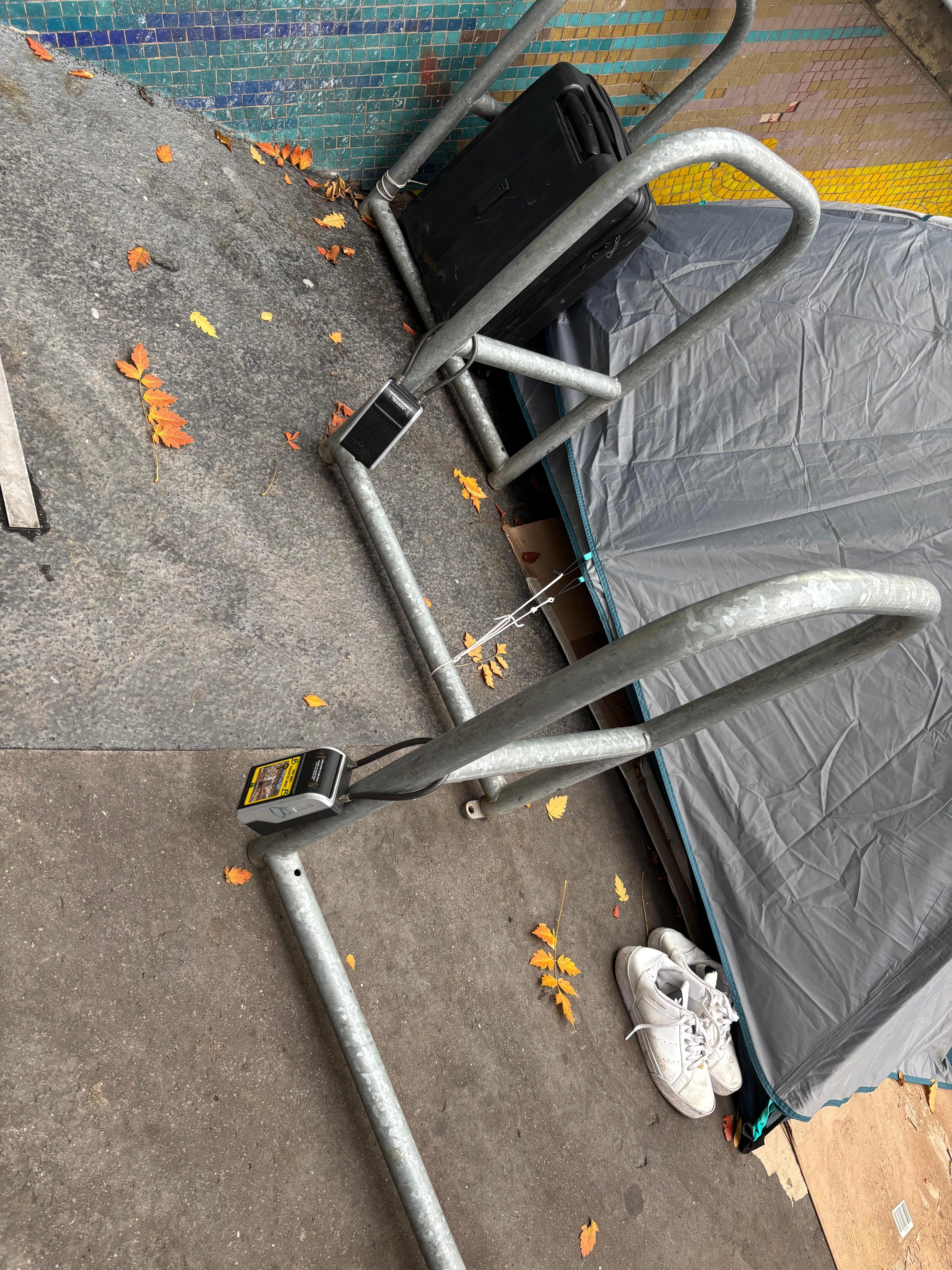 The key was in the lock box of the homeless tent..who can get this key here ? 