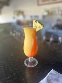 Only one bartender can make this drink. It was my birthday, and I requested a pretty drink. This is what I was given.I was a very happy woman.