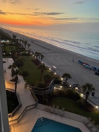 Beautiful views from this 6th floor balcony.