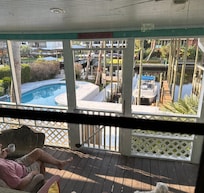 Coffee on the porch was cool and so quiet