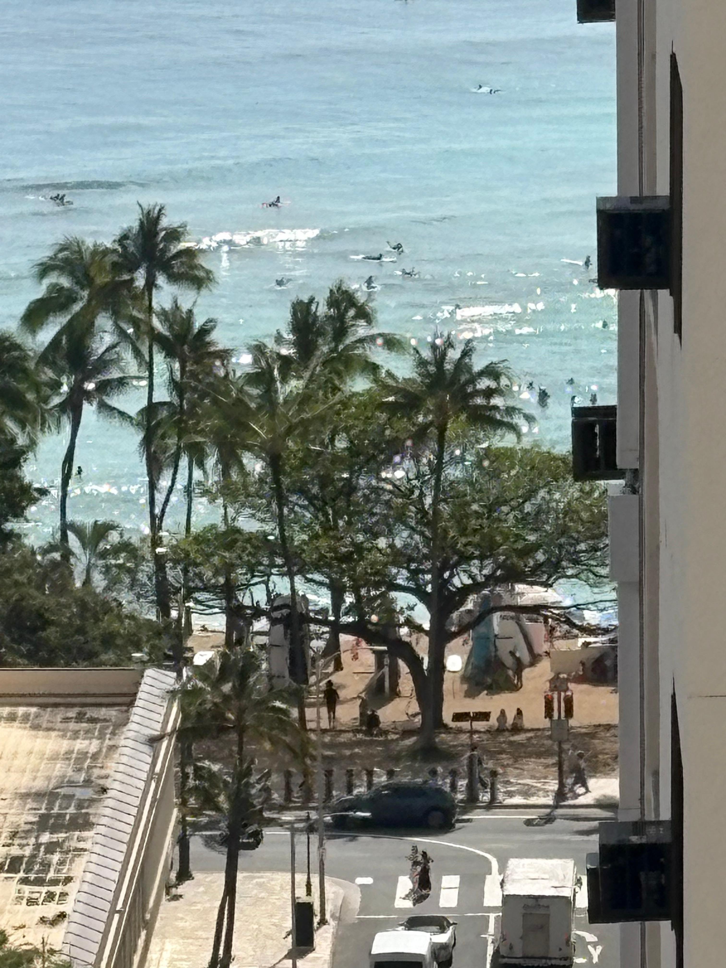 View from main balcony