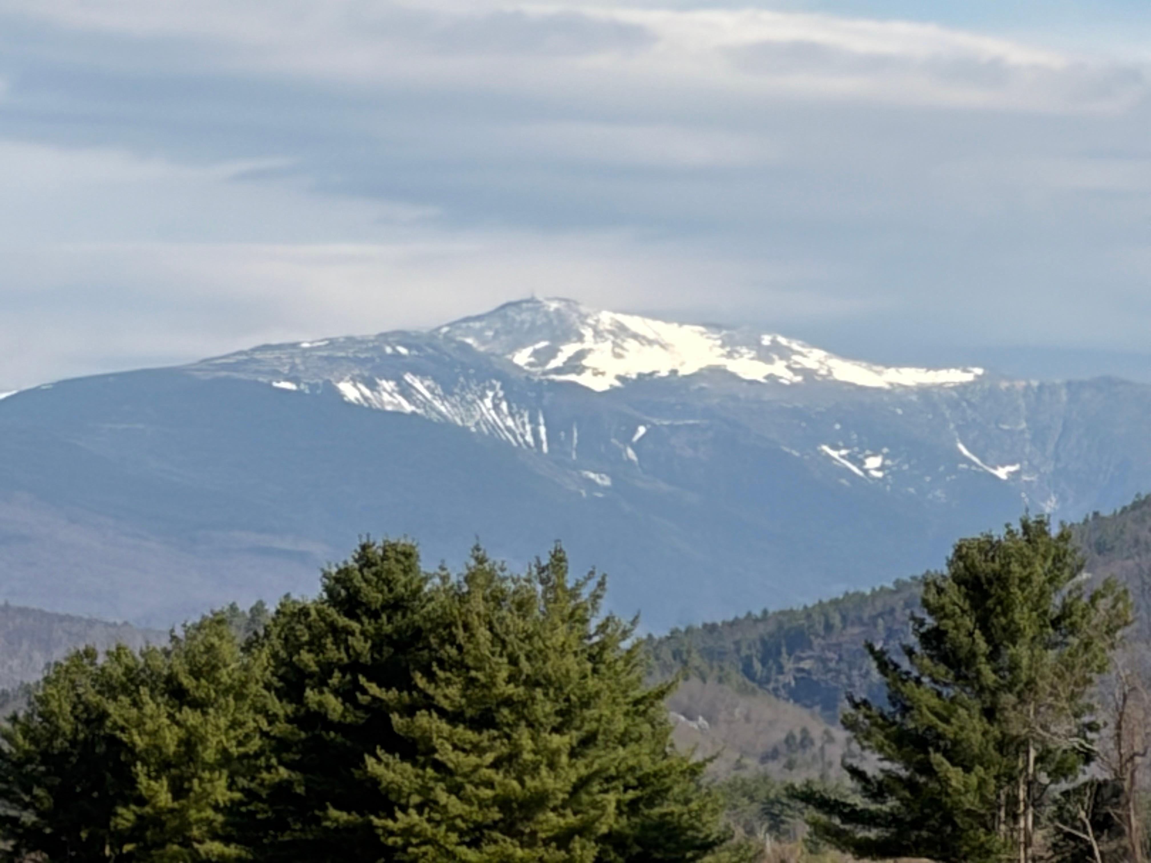 View of last snow