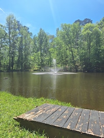 This fountain ca be easily seen from the balcony but it is better to walk to the pond and see it up close.