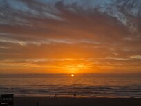 Sunrise view from balcony.