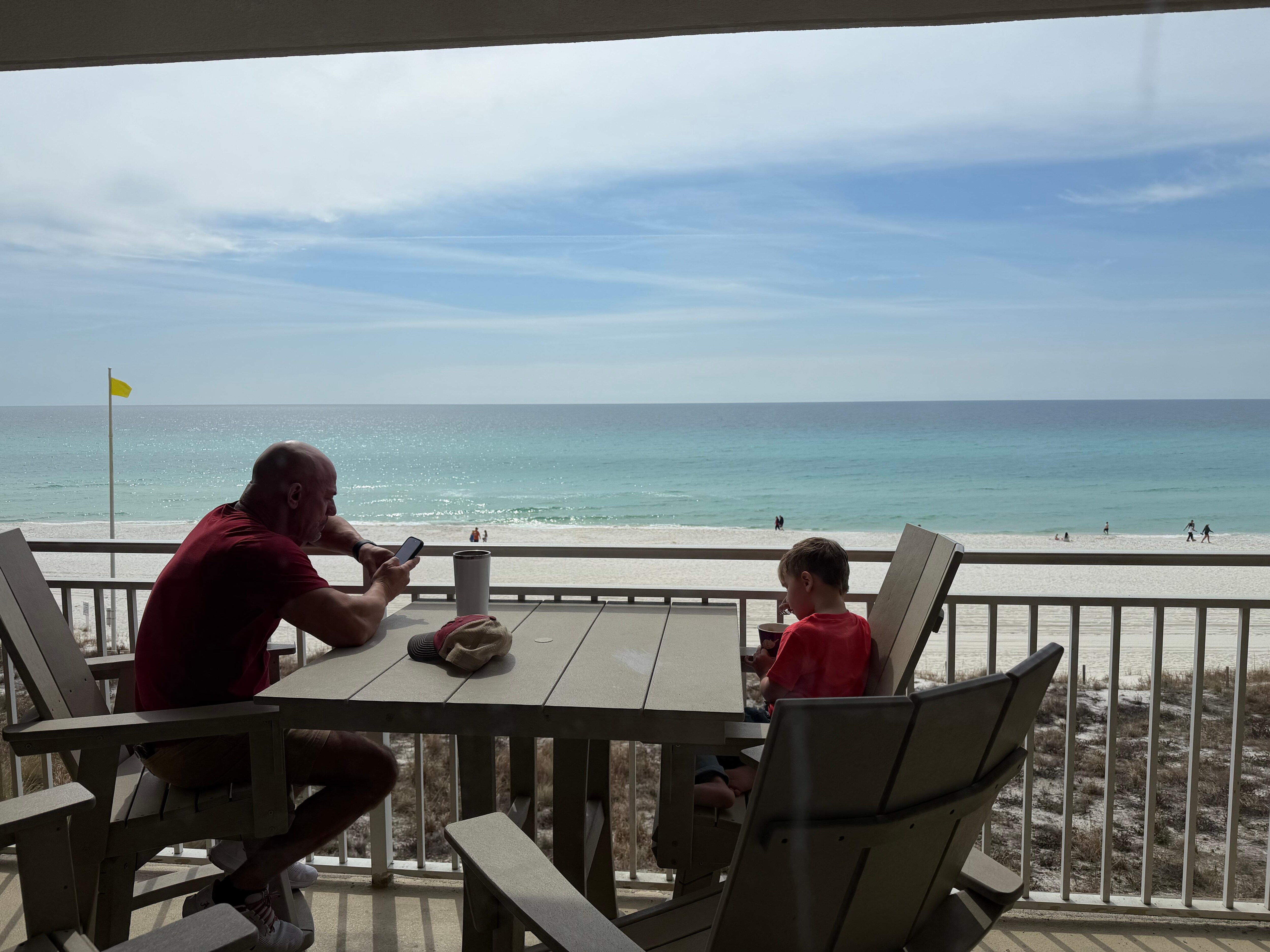 The best view from the balcony!