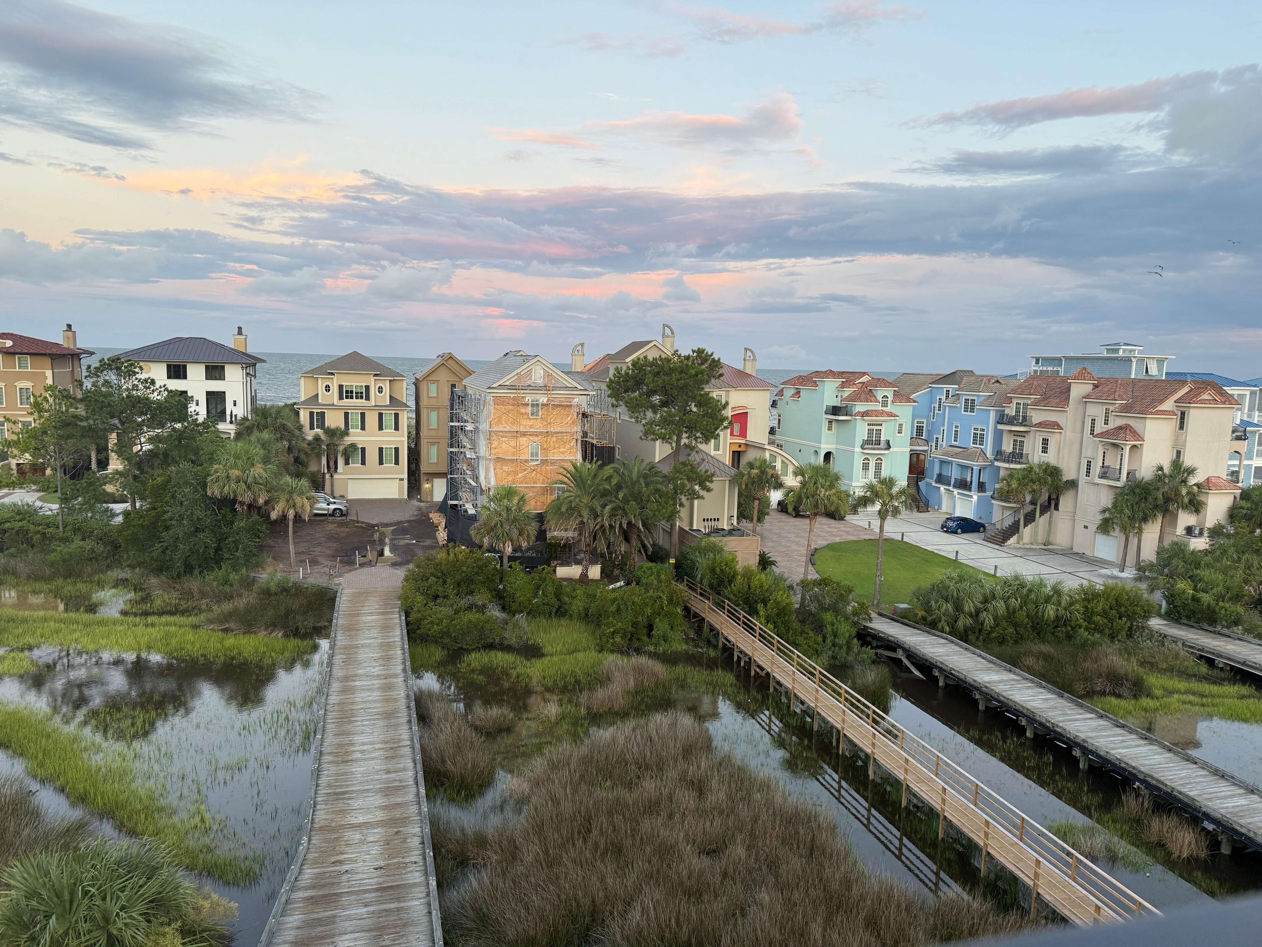 View from rooftop patio