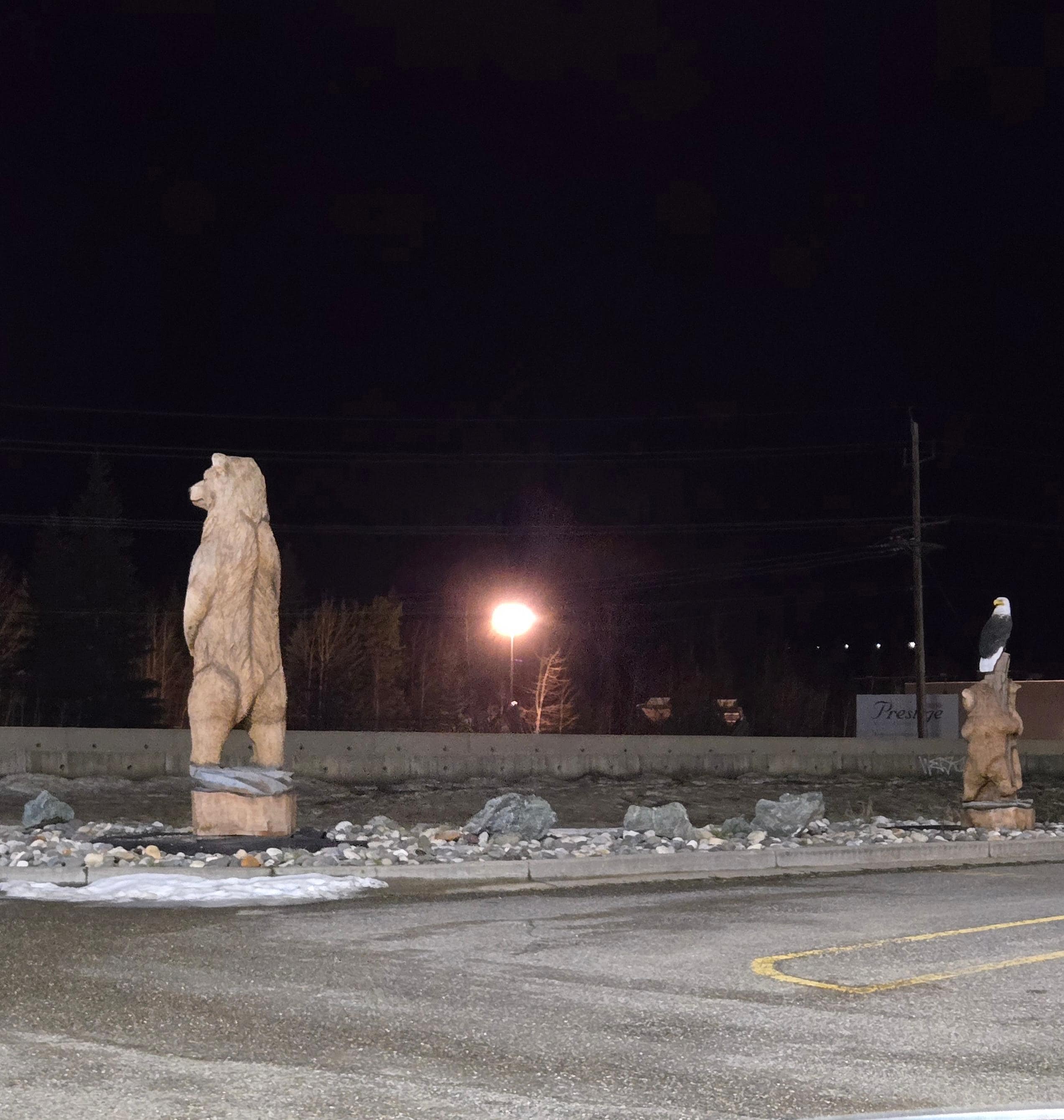 The statues out front 