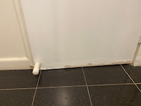 Paint peeling off door