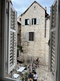 Open the window, and voila there’s your view. Breakfast at the patio in the pic