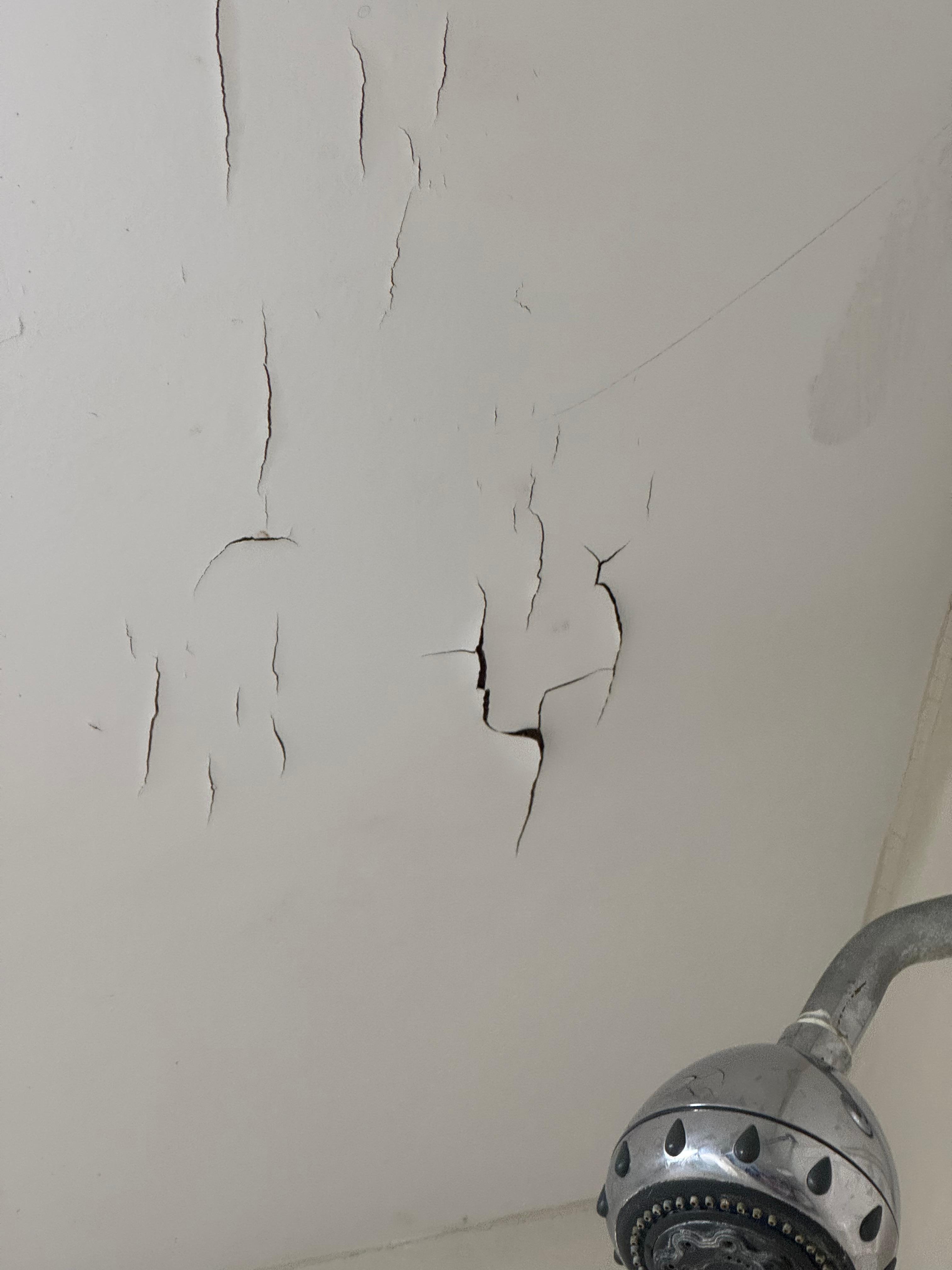 Ceiling in bathroom in several places poor 
