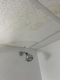 Bathroom was gross and water stained
