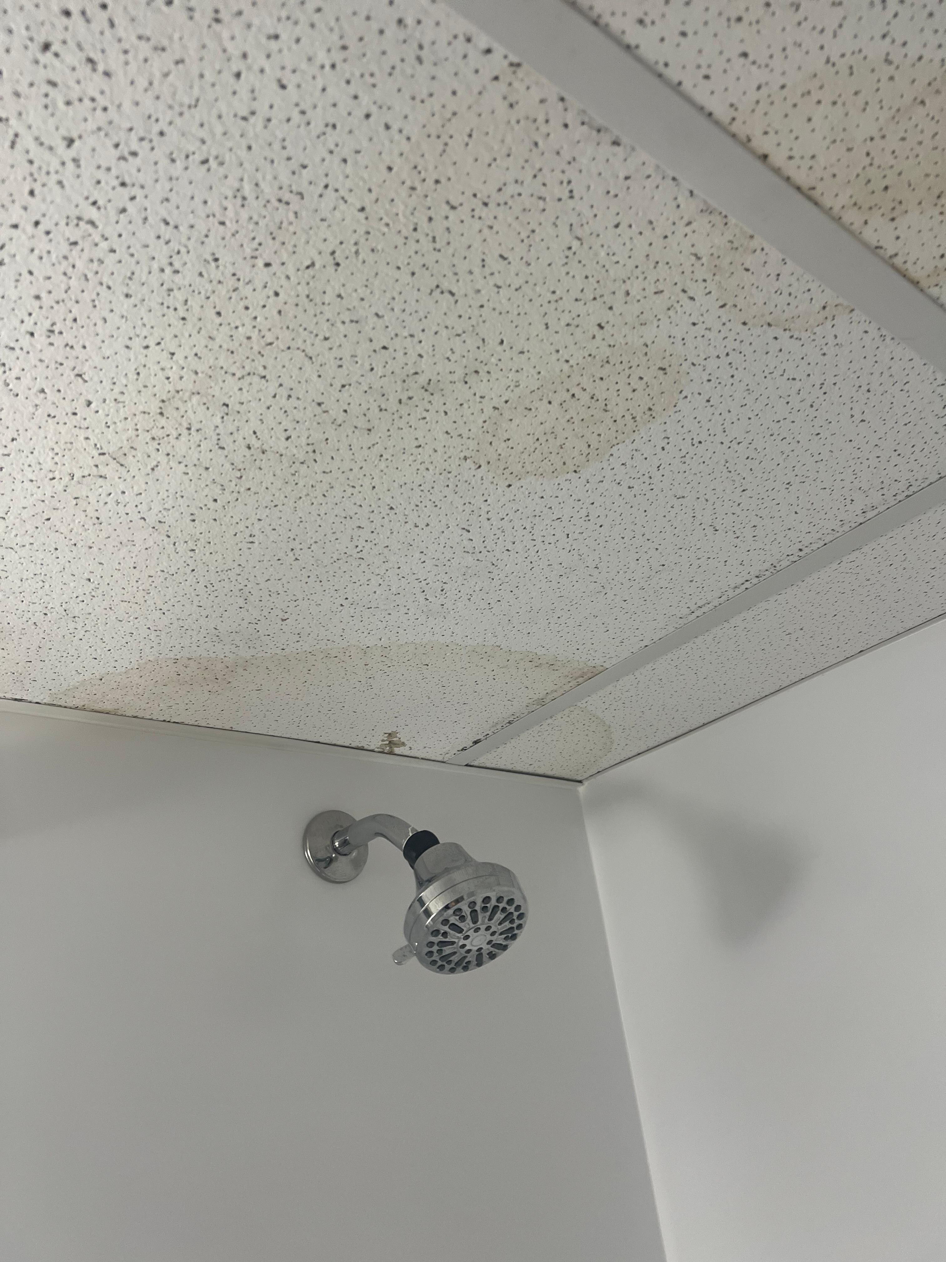 Bathroom was gross and water stained 