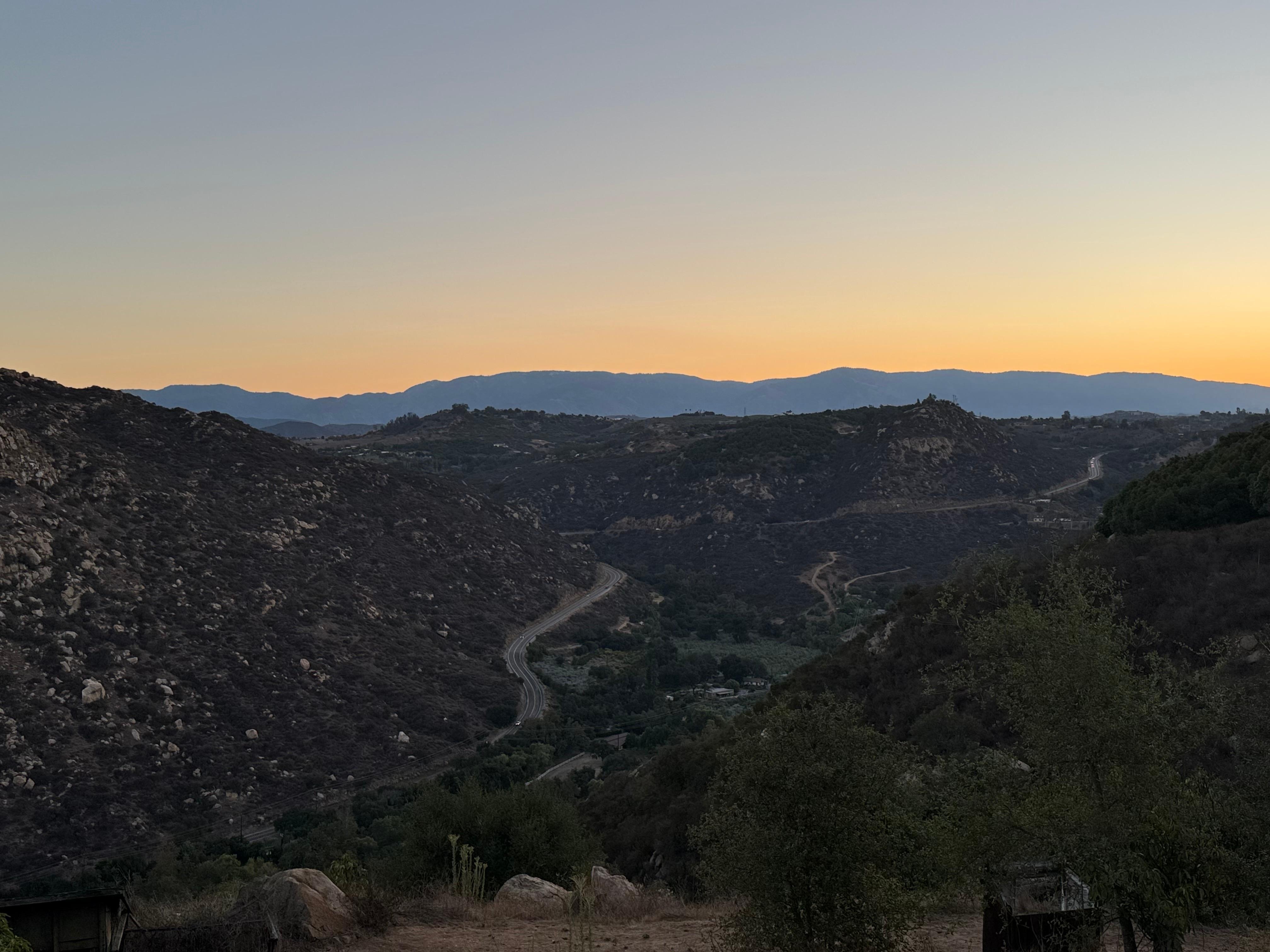 Sunrise from back porch 
