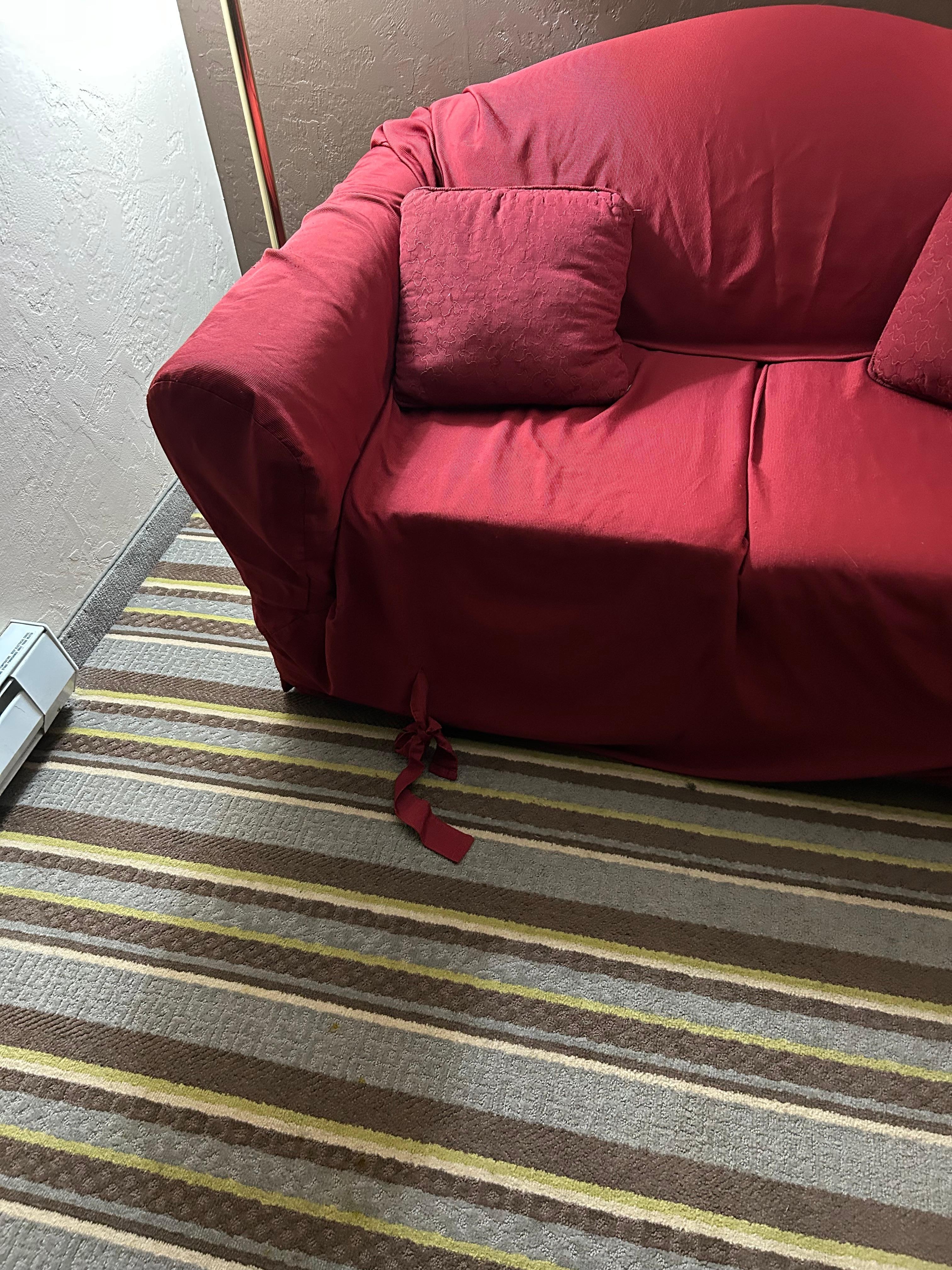 Sofa cover over old sofa