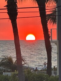 Sunset views from the balcony.