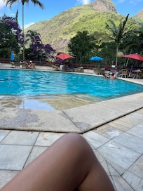 Área da piscina: boa!