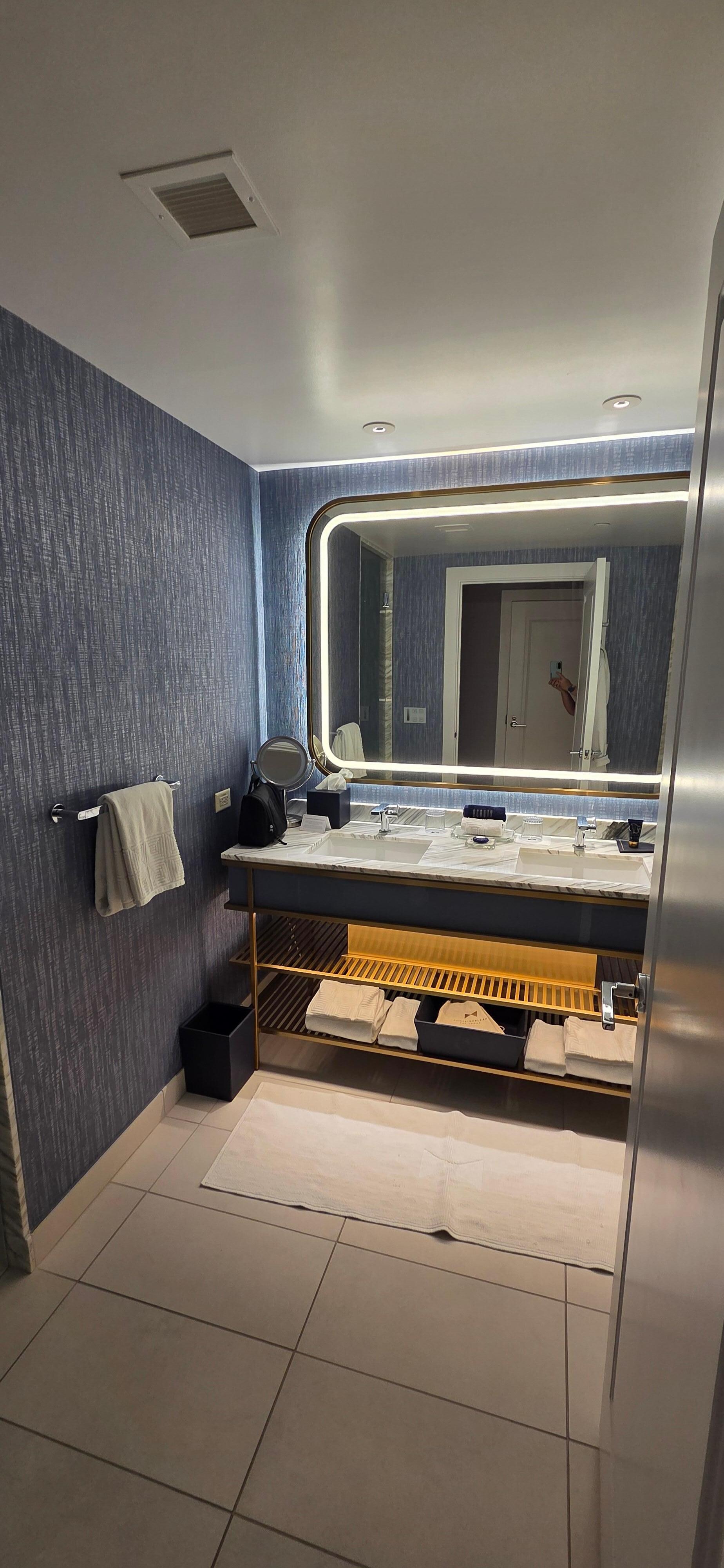 Sinks, mirror 