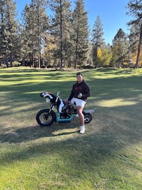 Birthday Boy wanted to golf!