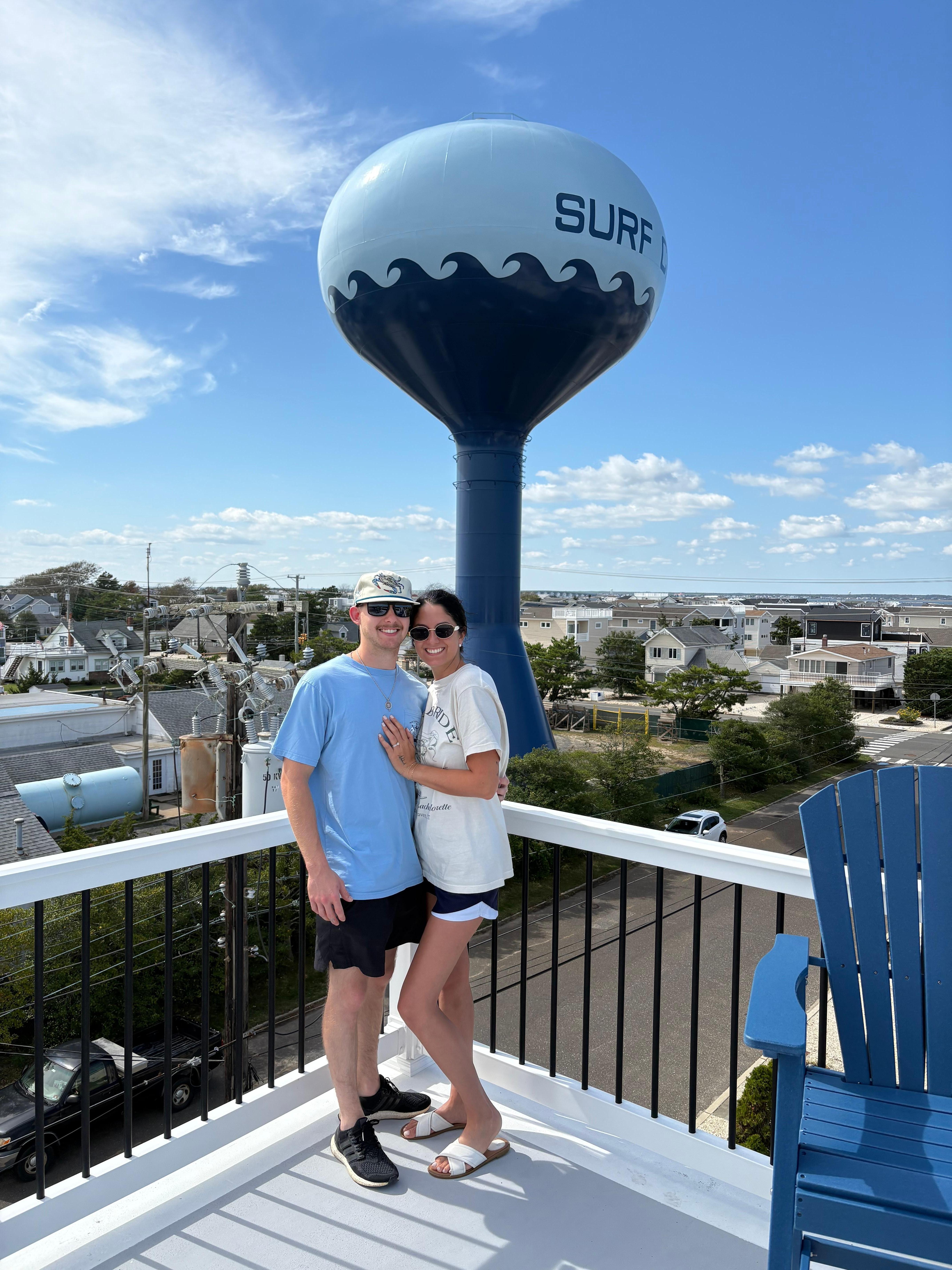 From the rooftop after we were married.