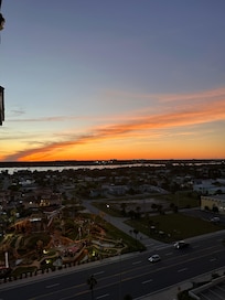This unique balcony allows you to not only see the ocean, but also catch some incredible sunsets