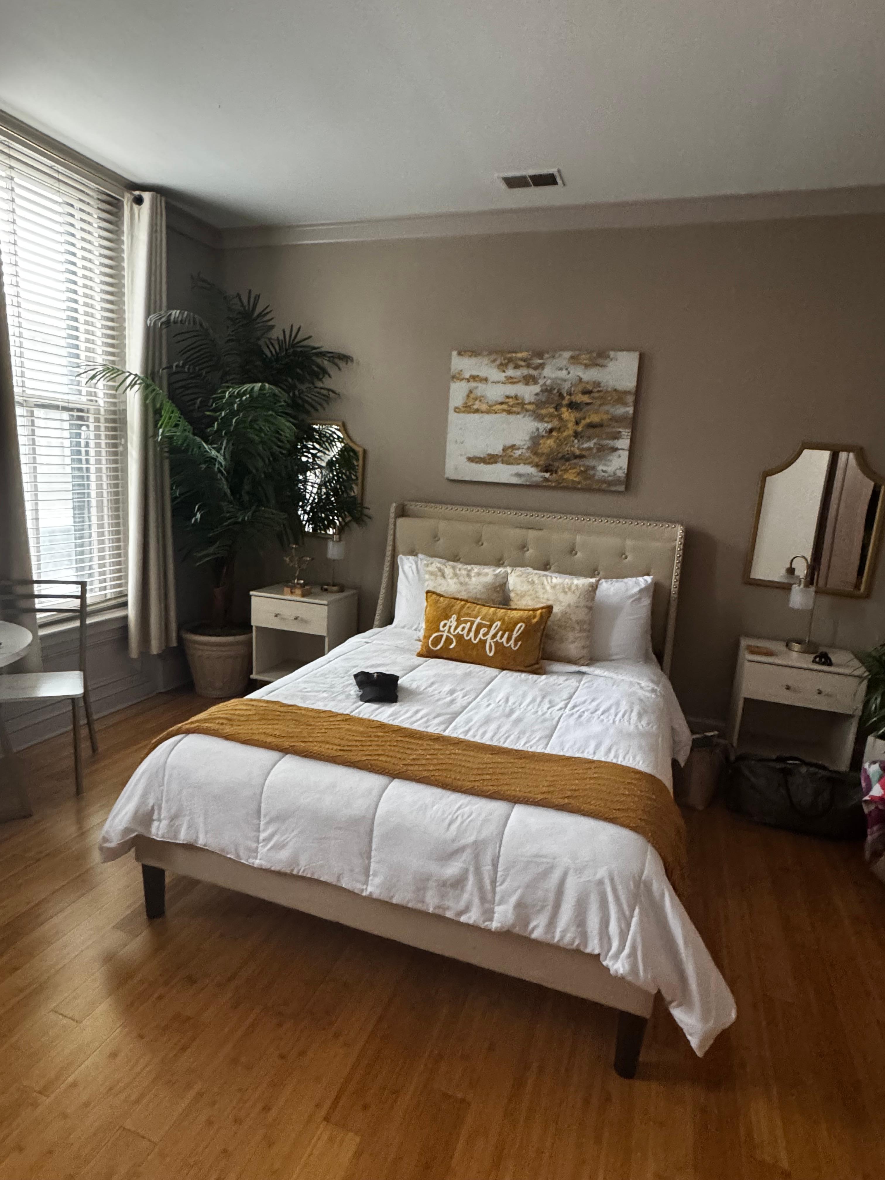 Next to the living room. Where you’ll end up getting a good nights rest. 