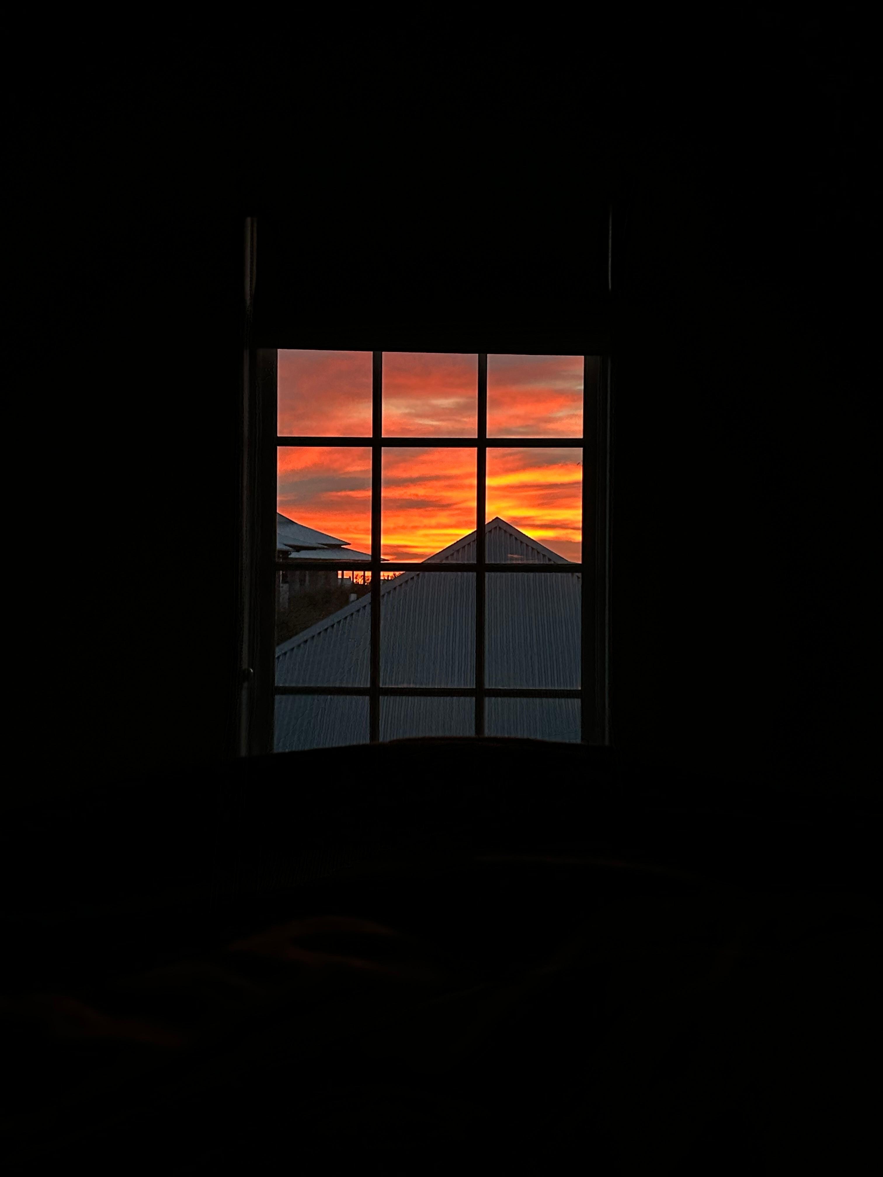 Sunrise from the bedroom!