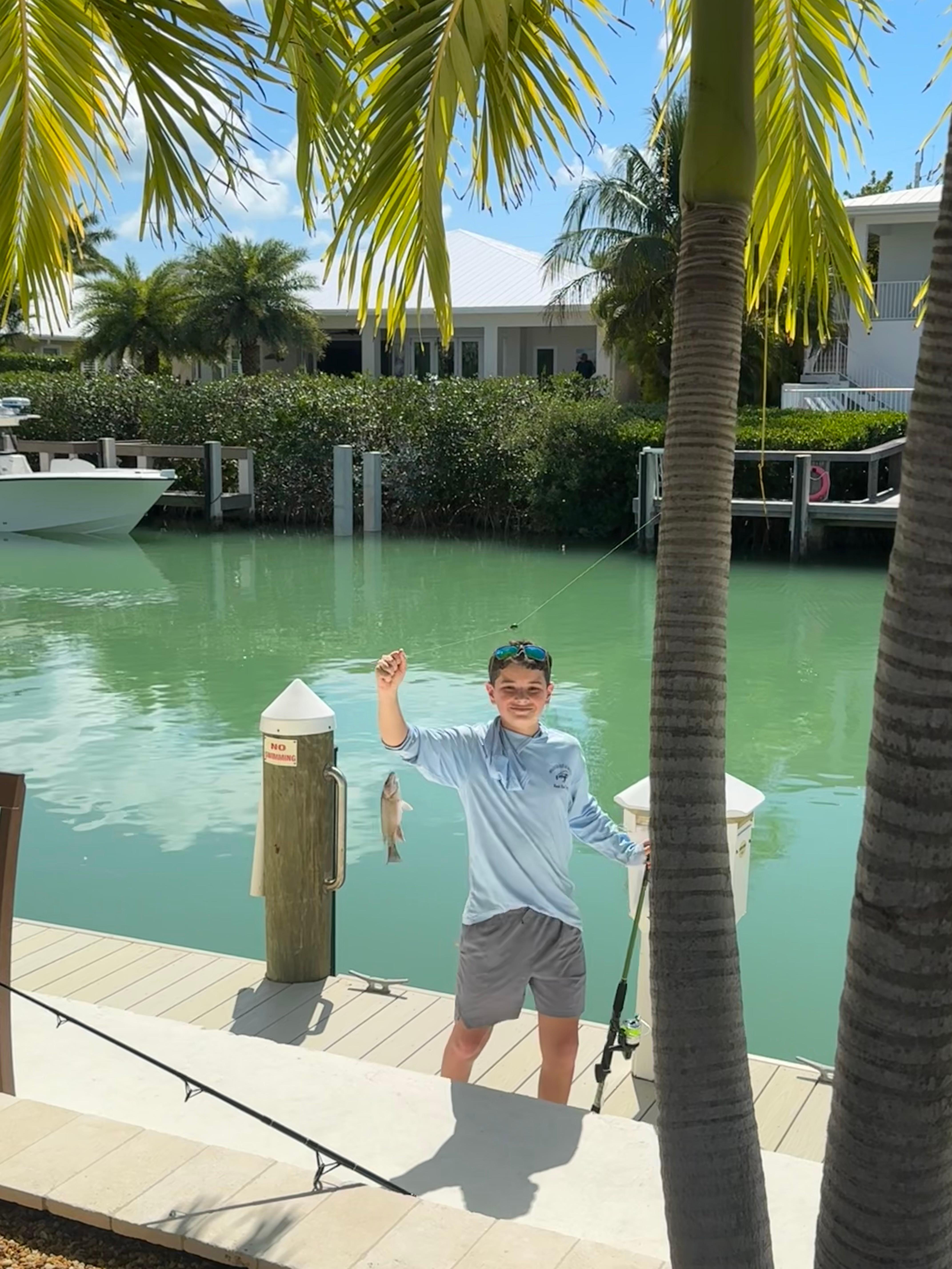 More fishing from the dock