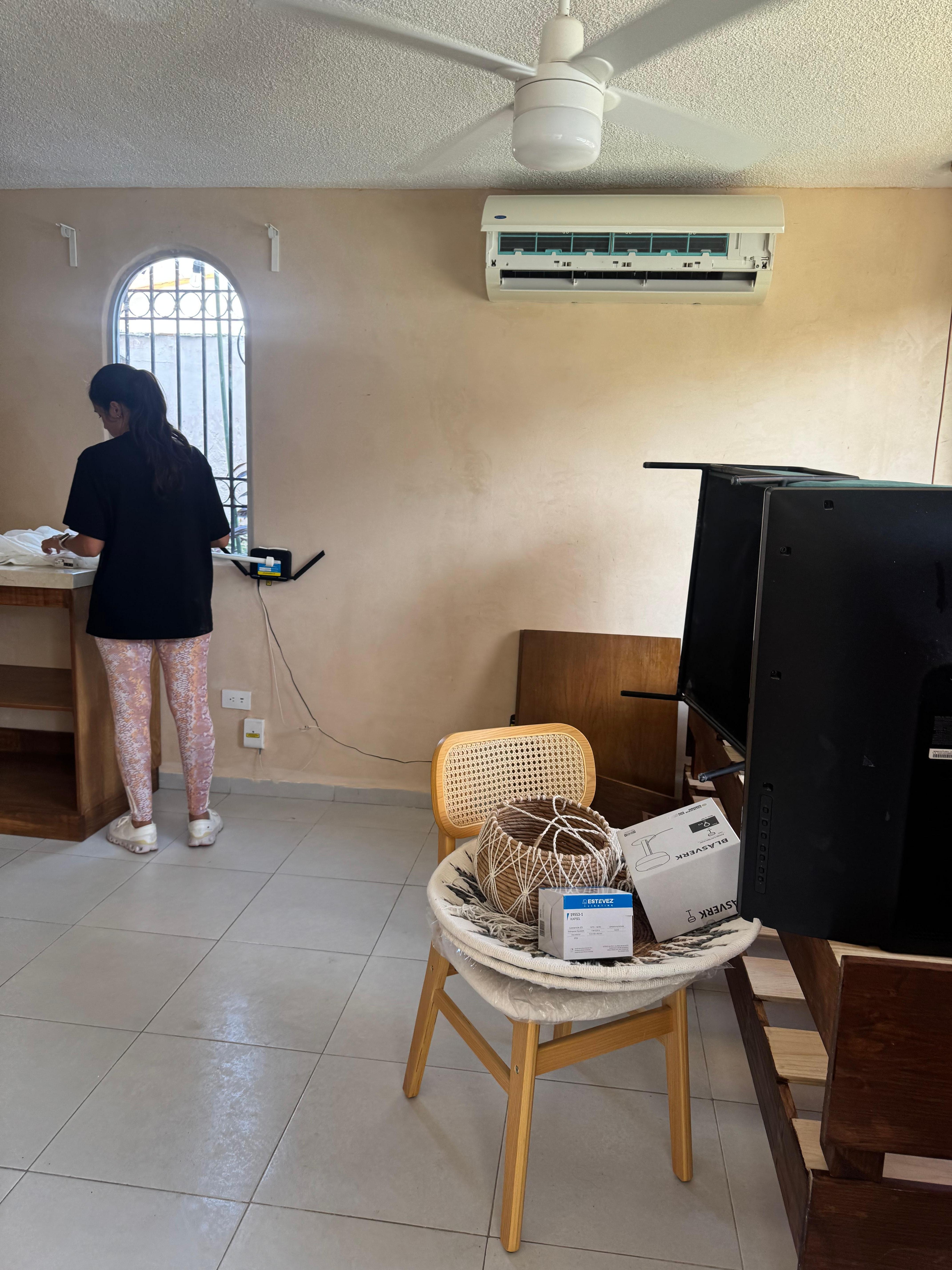 No window shades or curtains.