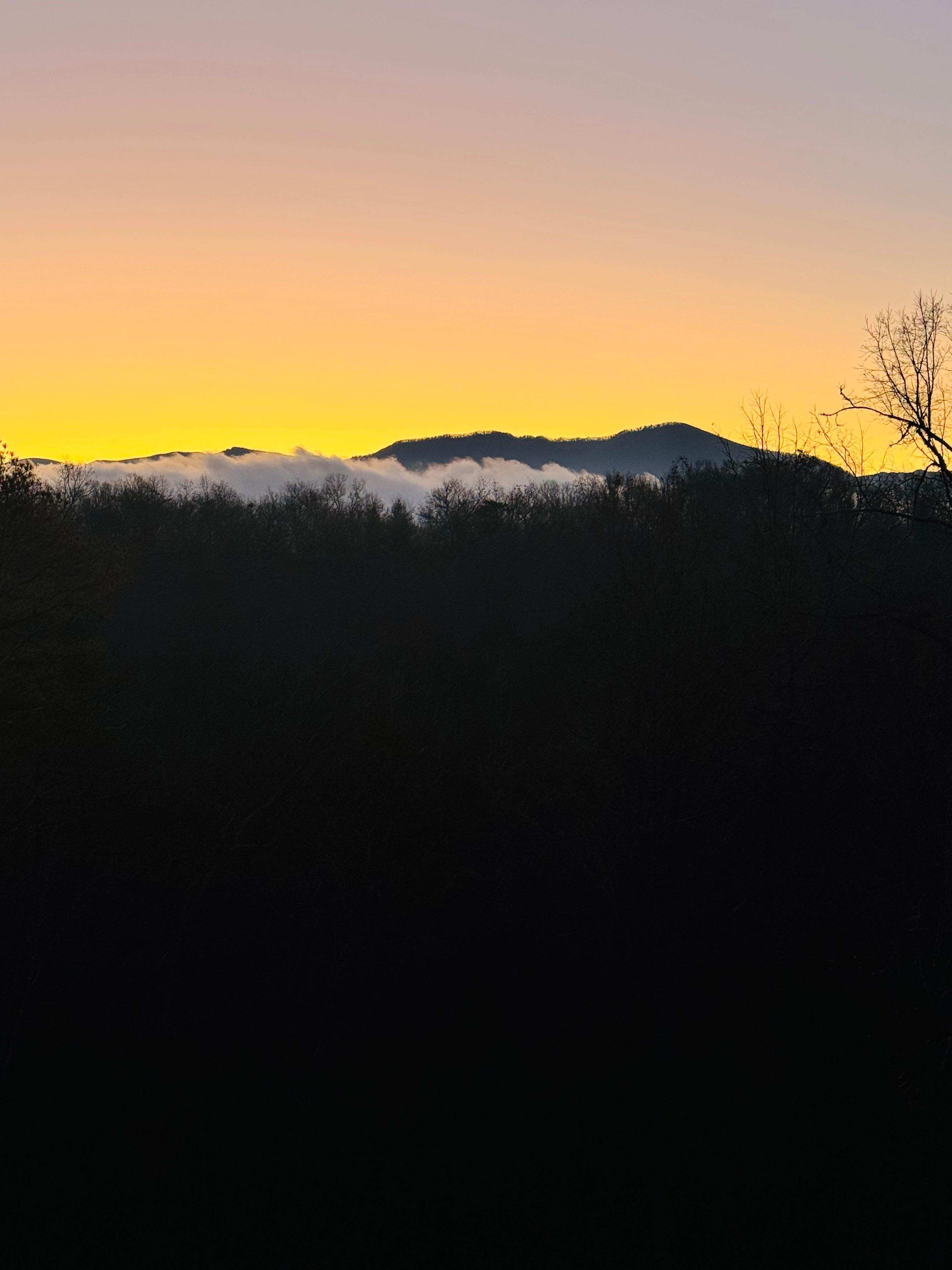 Sunrise from third floor deck 