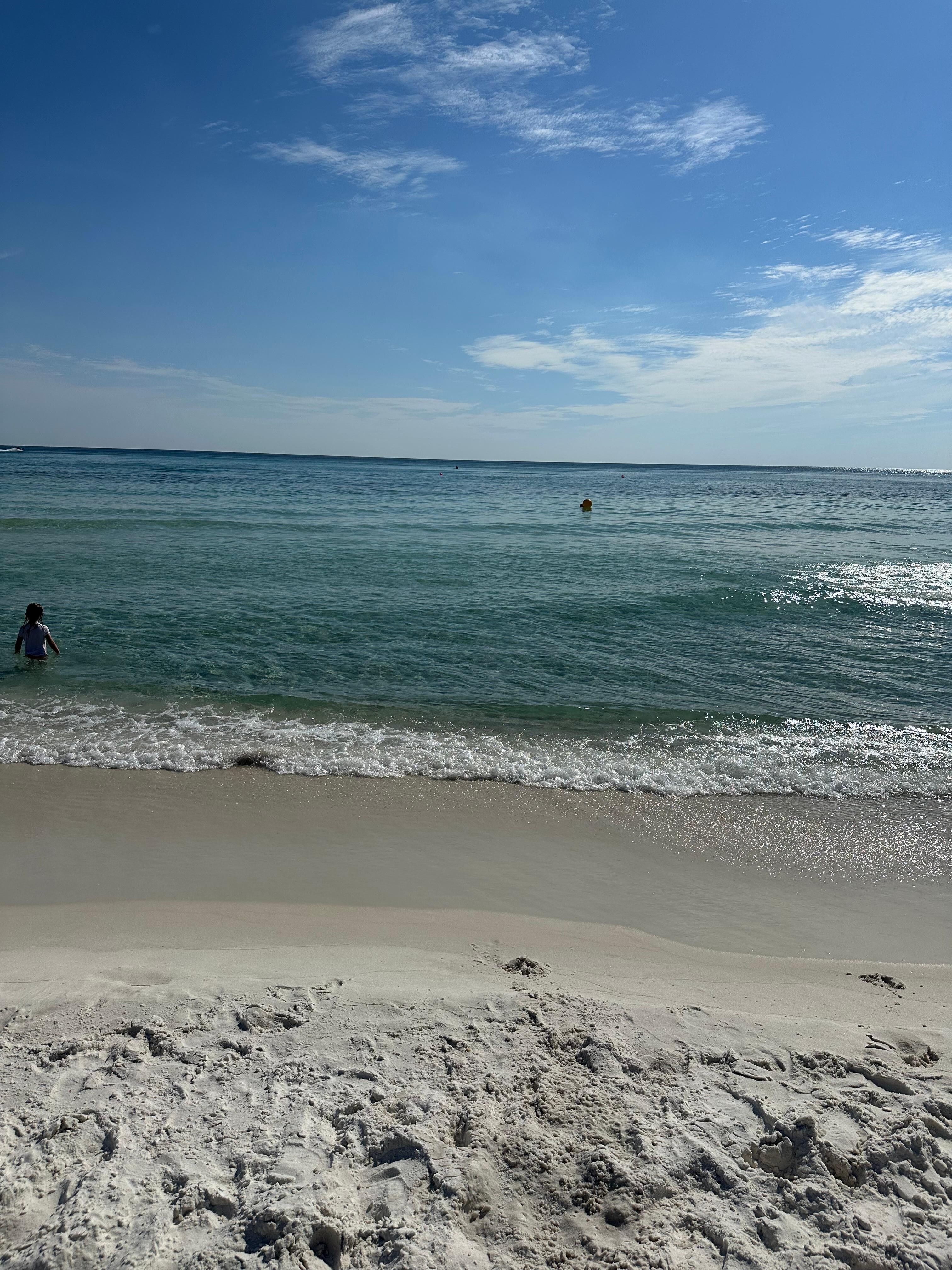 On the beach right across the street   easy access. 