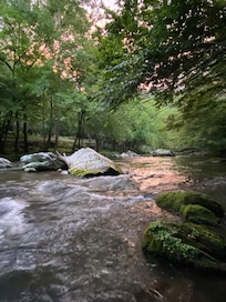 The river at sunset