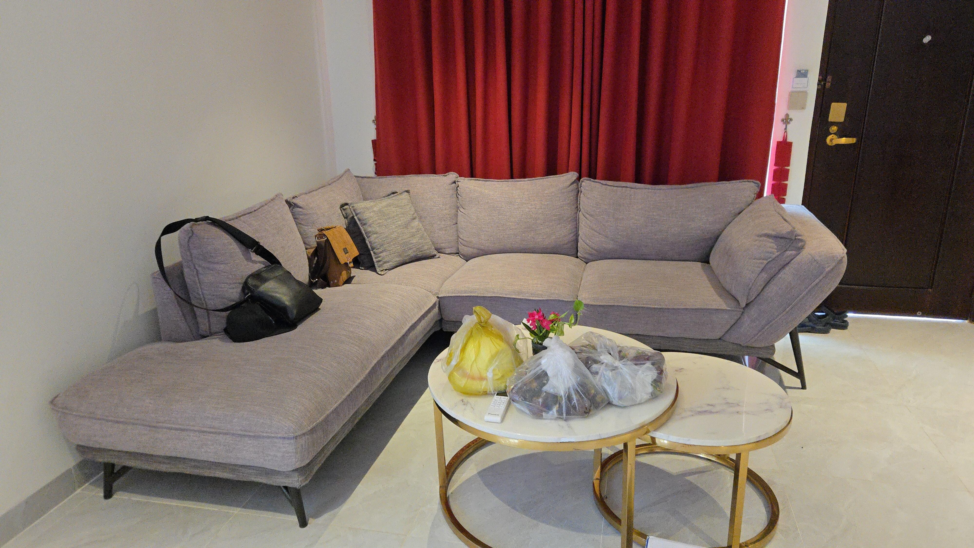 Living room area in bungalow